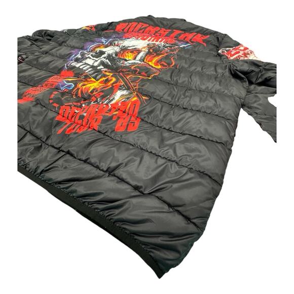 Rockstar Original Men's Izzy Graphic Full Zip 2XL Puffer Jacket Streetwear Punk - Picture 16 of 16
